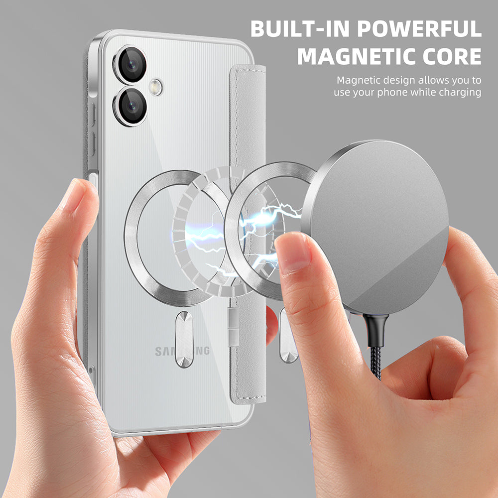 Techsuit - SmartMag Book Case - Galaxy A06 - Gray