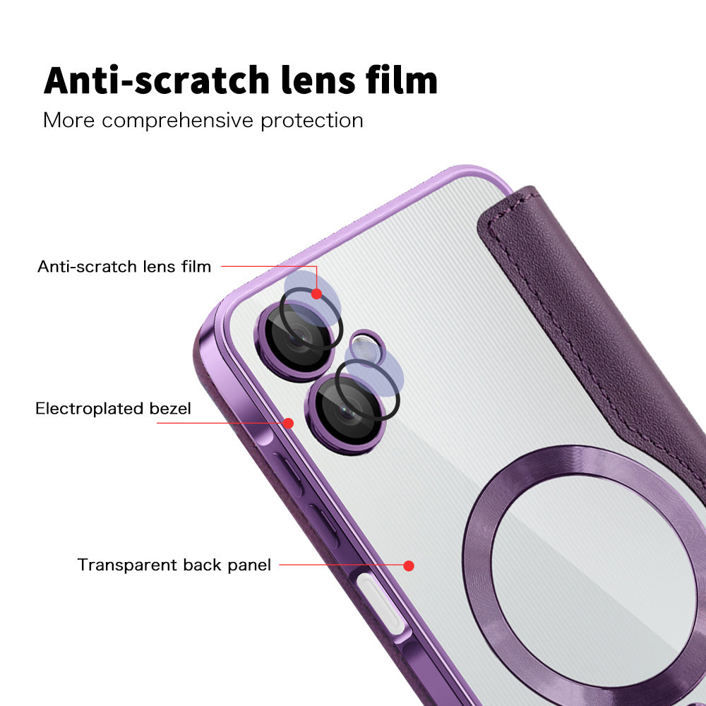 Techsuit - SmartMag Book Case - Galaxy A06 - Purple