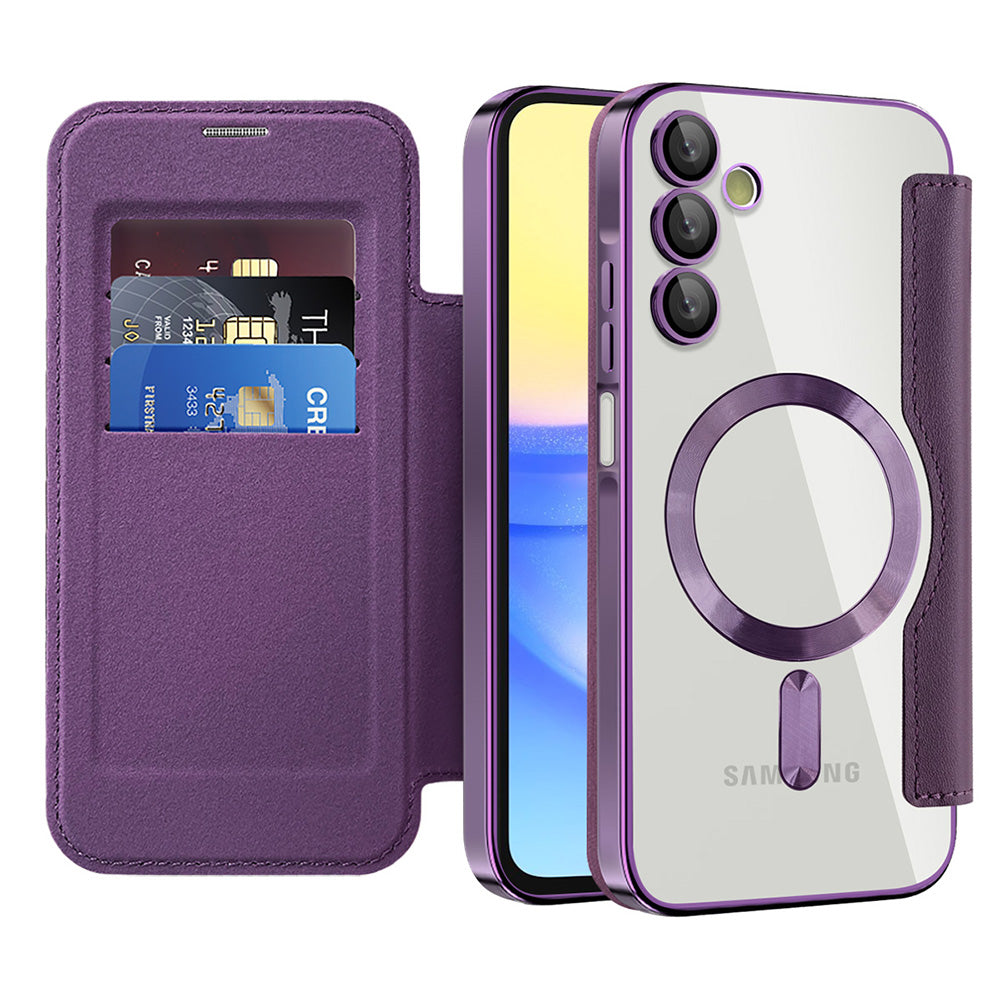 Techsuit - SmartMag Book Case - Samsung Galaxy A15 4G / A15 5G - Purple