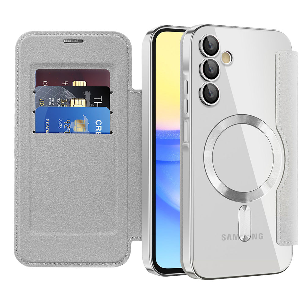 Techsuit - SmartMag Book Case - Samsung Galaxy A15 4G / A15 5G - Gray