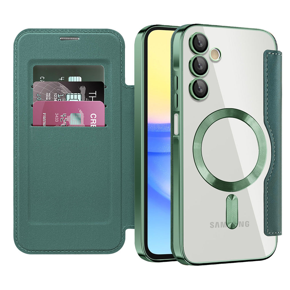 Techsuit - SmartMag Book Case - Samsung Galaxy A15 4G / A15 5G - Green