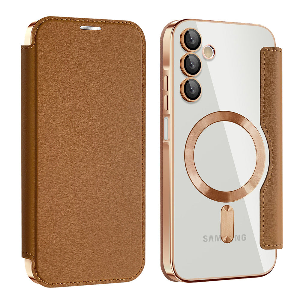 Techsuit - SmartMag Book Case - Galaxy A15 4G / A15 5G - Brown