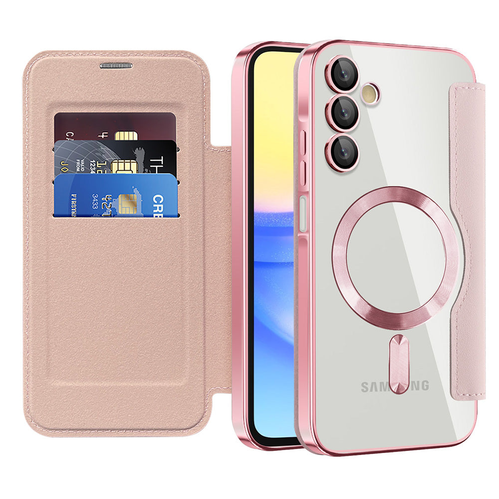 Techsuit - SmartMag Book Case - Samsung Galaxy A15 4G / A15 5G - Pink