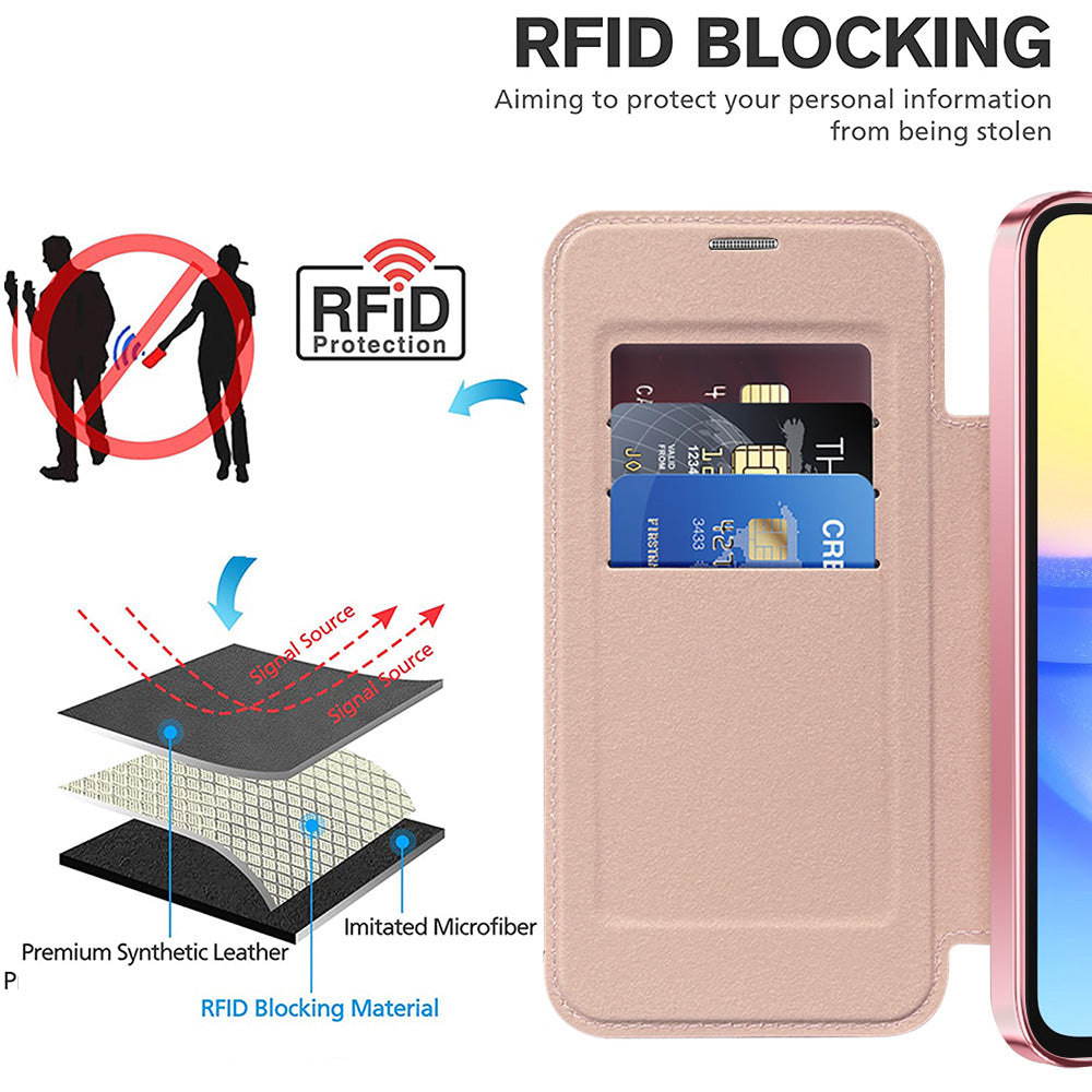 Techsuit - SmartMag Book Case - Galaxy A15 4G / A15 5G - Pink