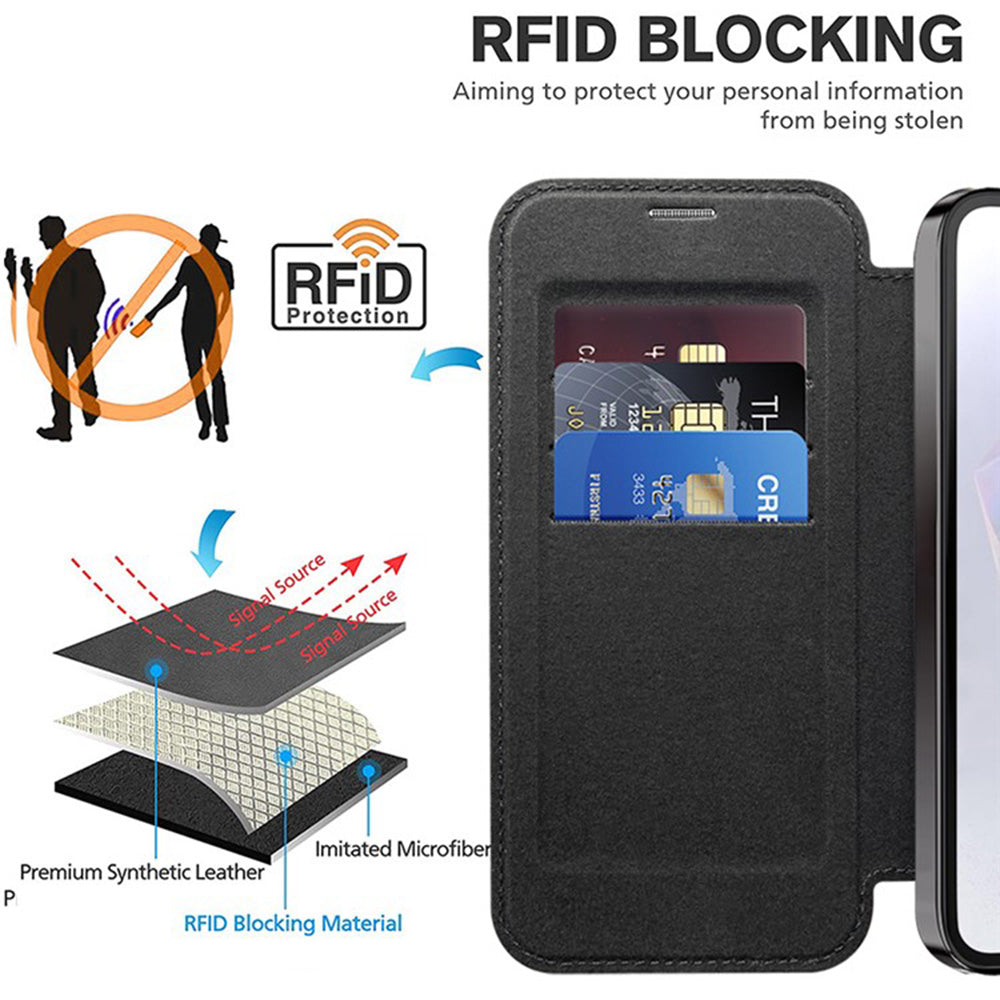 Techsuit - SmartMag Book Case - Galaxy A36 5G - Black