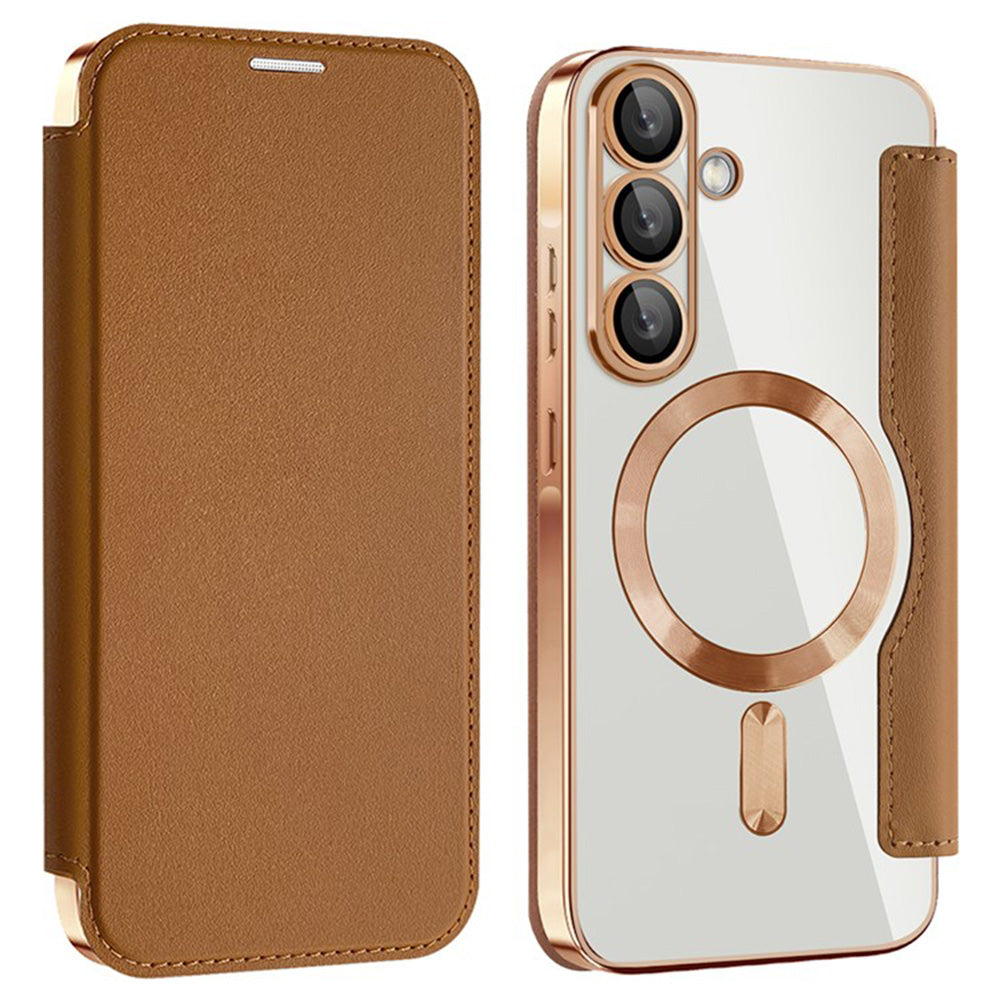 Techsuit - SmartMag Book Case - Galaxy A36 5G - Brown