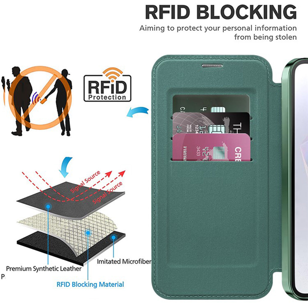 Techsuit - SmartMag Book Case - Galaxy A36 5G - Green