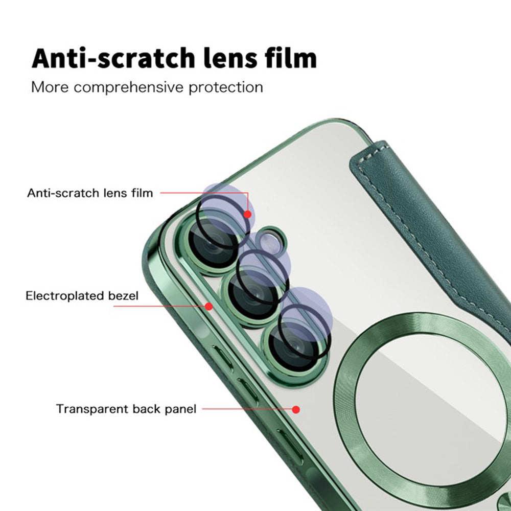 Techsuit - SmartMag Book Case - Galaxy A36 5G - Green