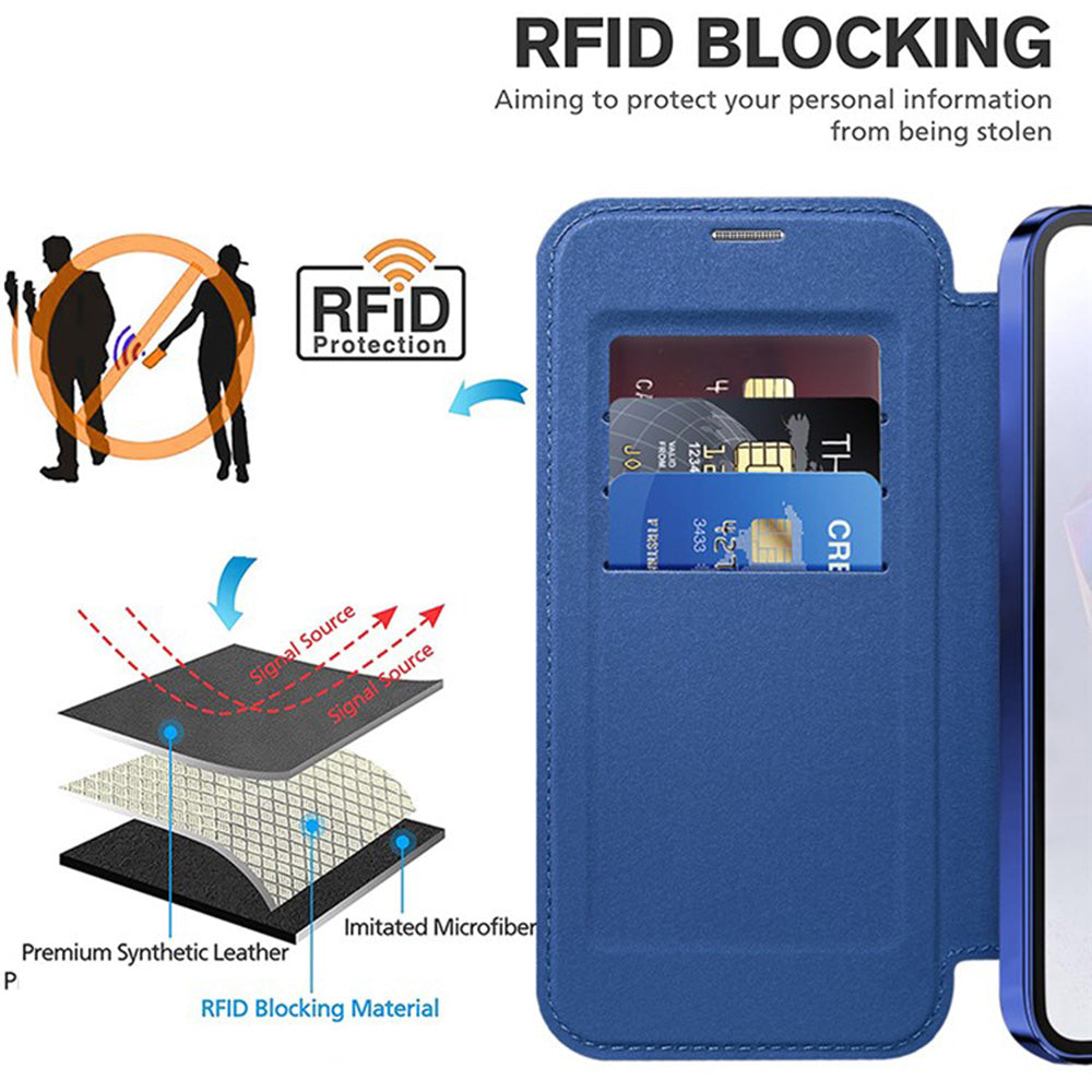 Techsuit - SmartMag Book Case - Galaxy A36 5G - Blue