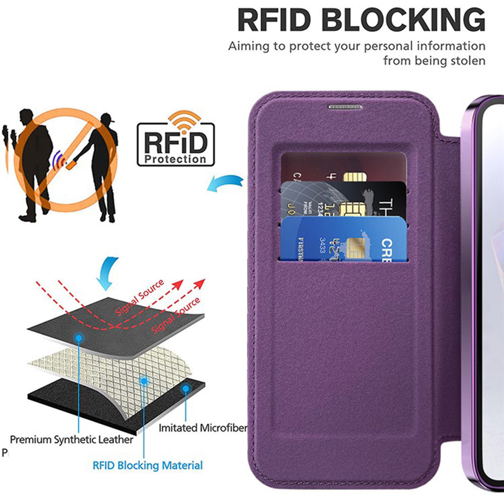 Techsuit - SmartMag Book Case - Galaxy A36 5G - Purple