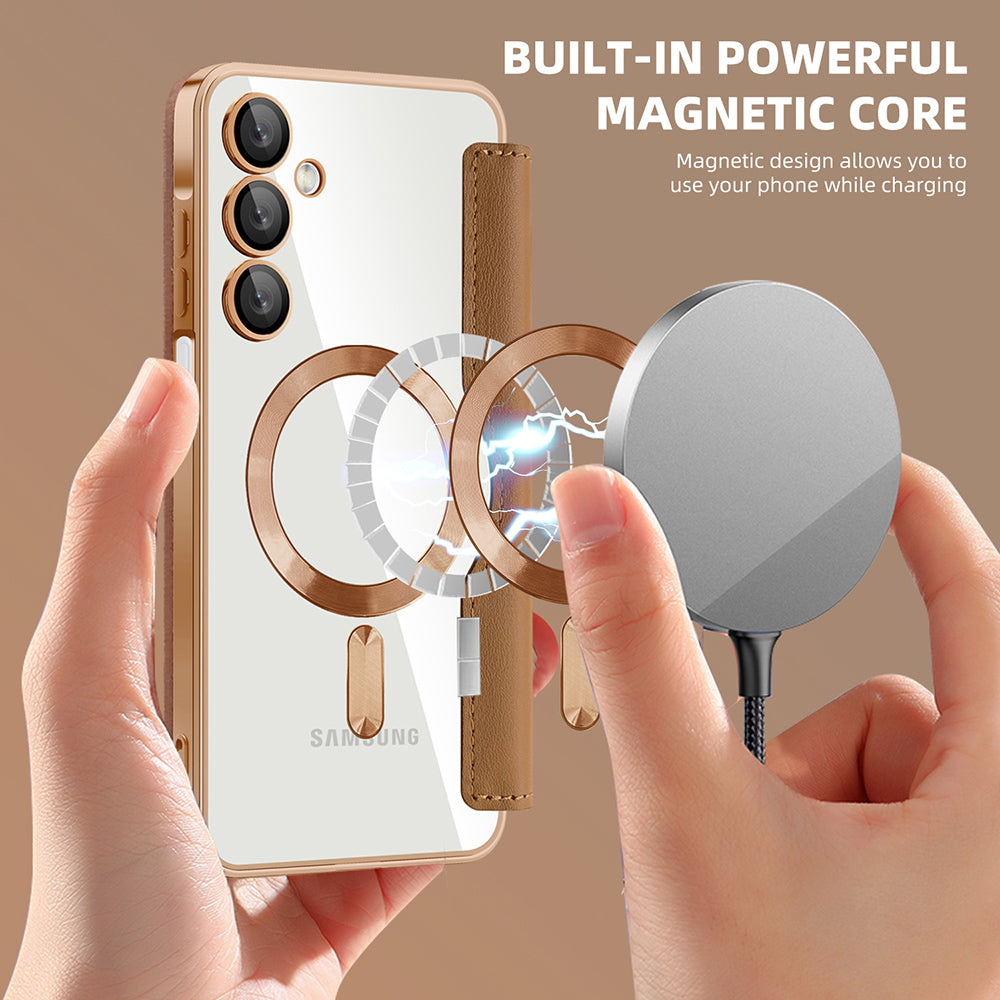 Techsuit - SmartMag Book Case - Galaxy A16 4G / A16 5G - Brown