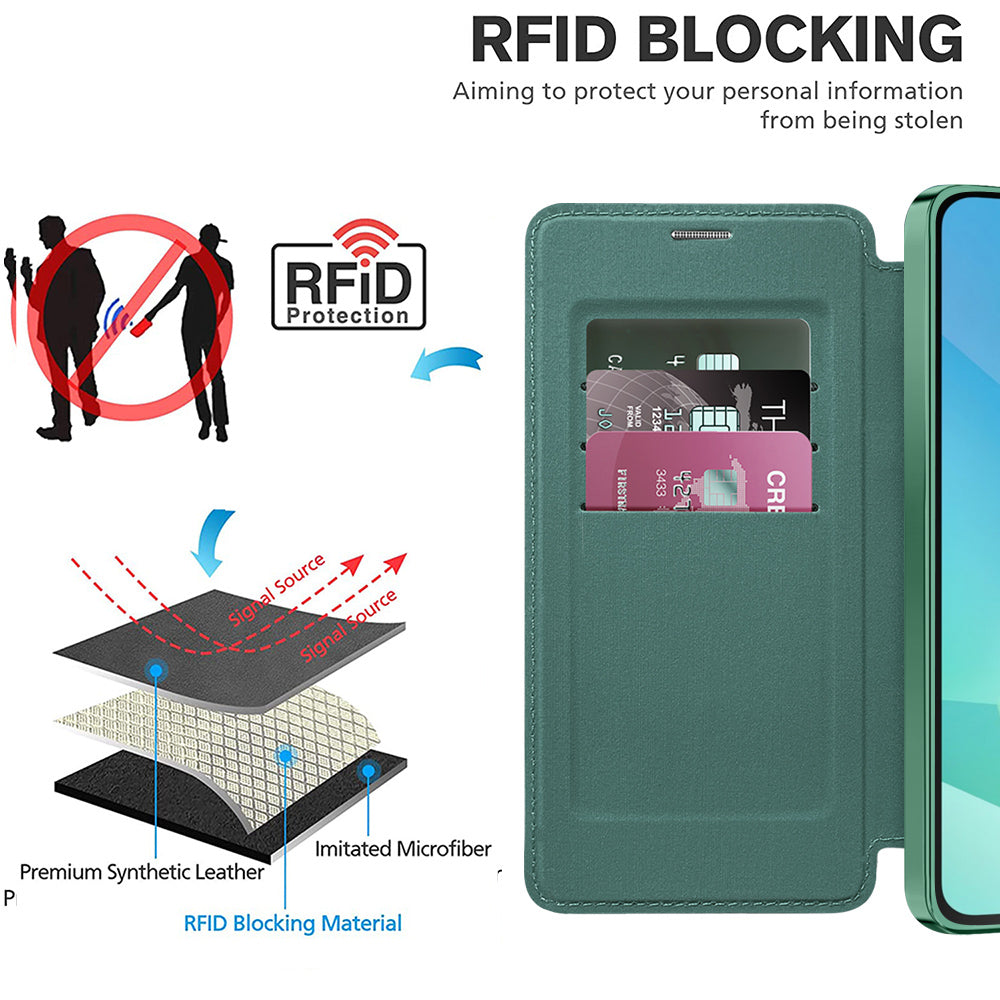 Techsuit - SmartMag Book Case - Galaxy A16 4G / A16 5G - Green