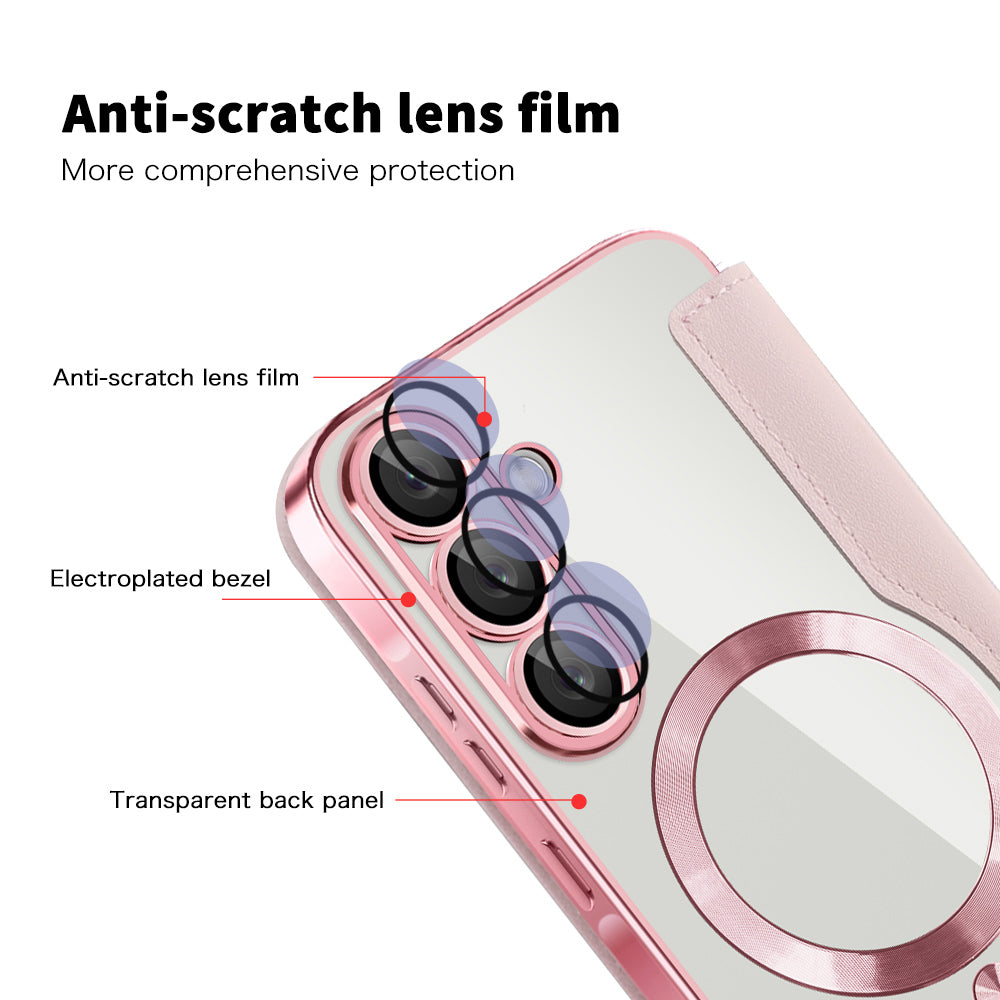 Techsuit - SmartMag Book Case - Galaxy A56 5G - Pink