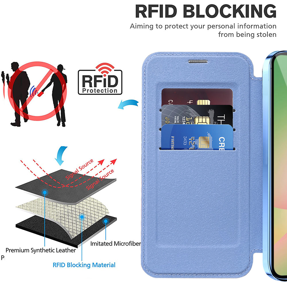 Techsuit - SmartMag Book Case - Galaxy A56 5G - Light Blue