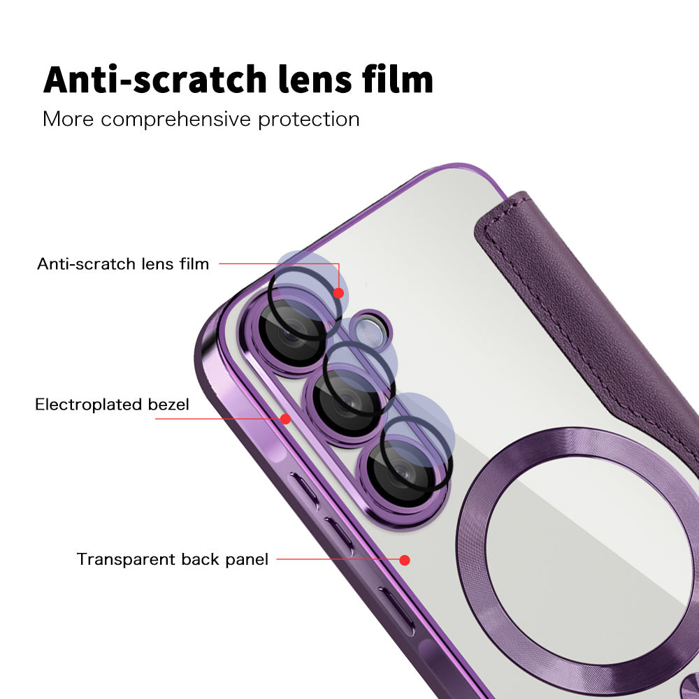 Techsuit - SmartMag Book Case - Galaxy A56 5G - Purple