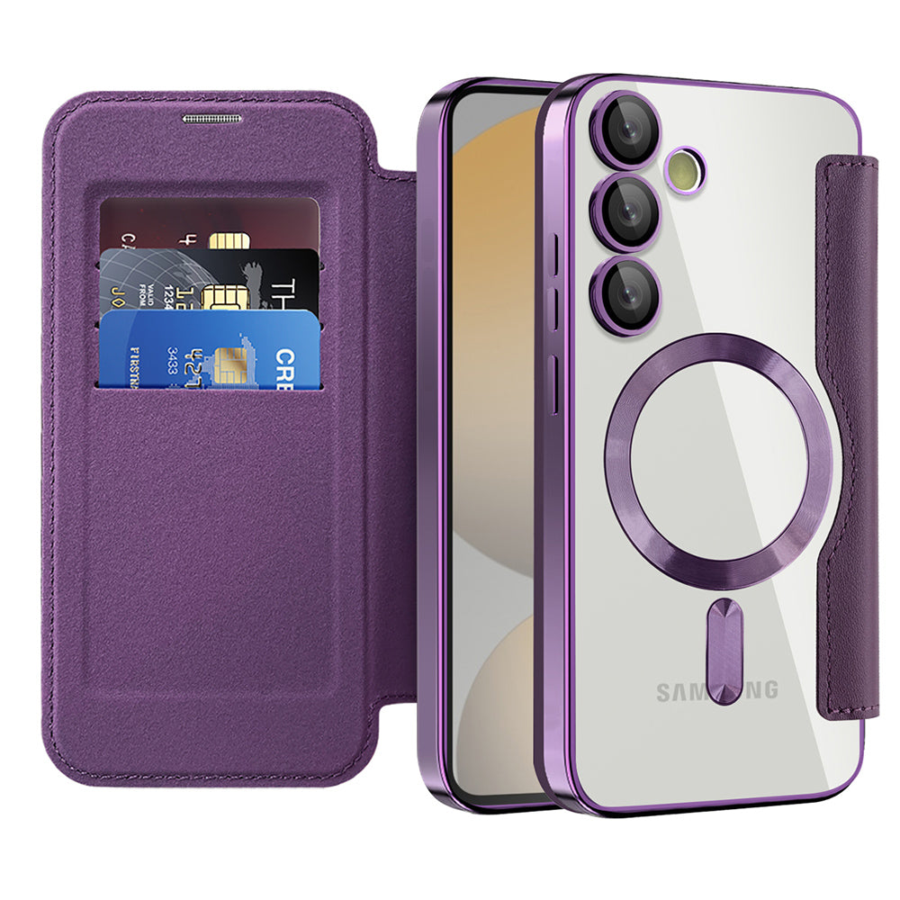Techsuit - SmartMag Book Case - Samsung Galaxy S24 FE - Purple