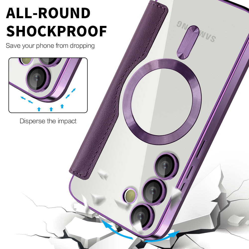 Techsuit - SmartMag Book Case - Galaxy S24 FE - Purple