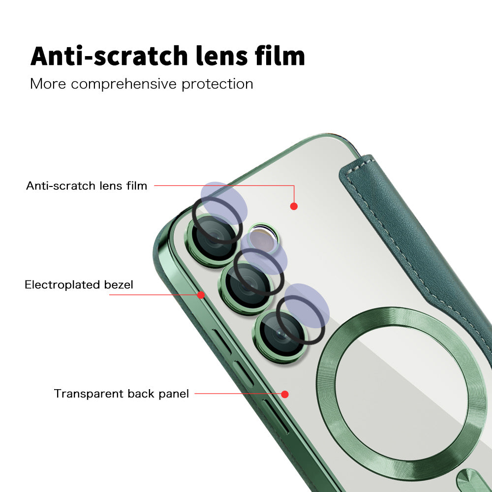 Techsuit - SmartMag Book Case - Galaxy S24 FE - Green