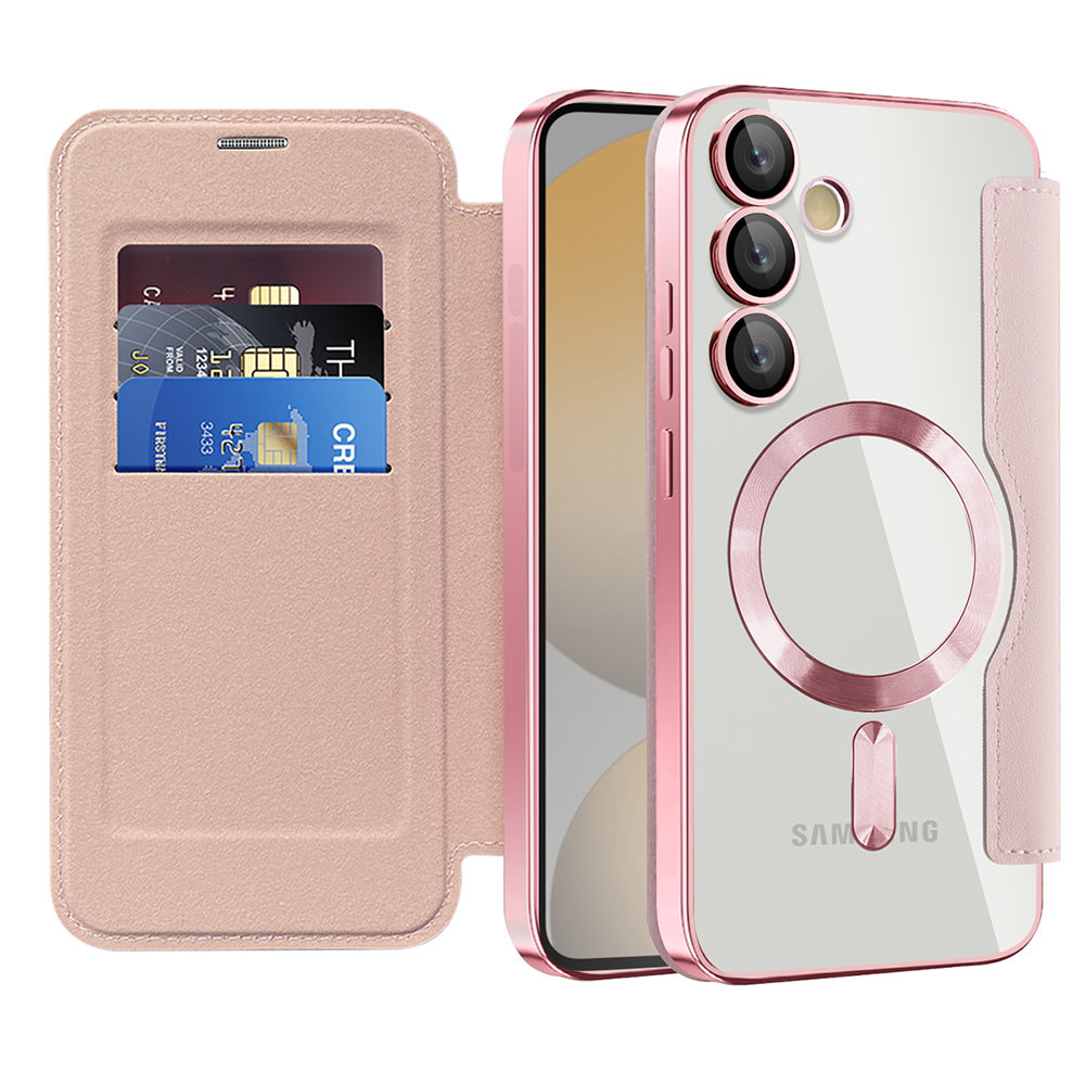 Techsuit - SmartMag Book Case - Samsung Galaxy S24 FE - Pink