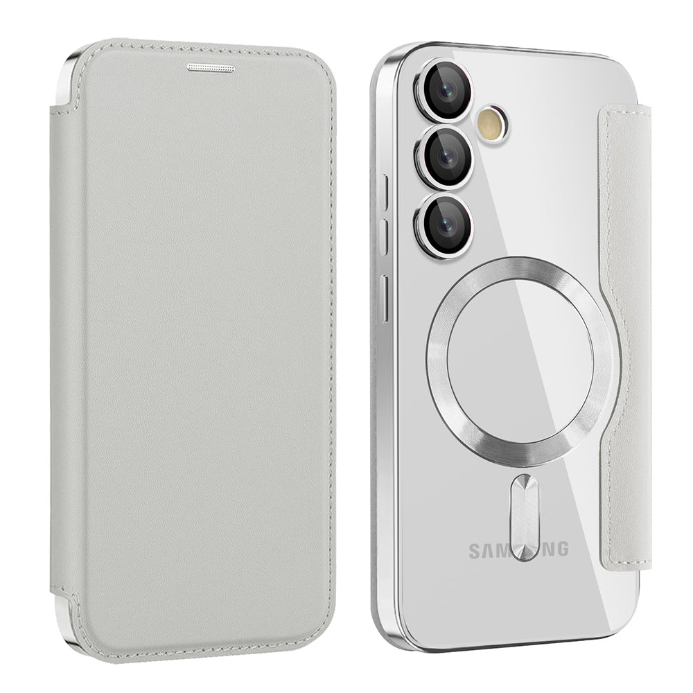 Techsuit - SmartMag Book Case - Galaxy S23 FE - Gray