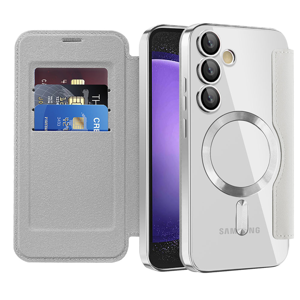 Techsuit - SmartMag Book Case - Samsung Galaxy S23 FE - Gray