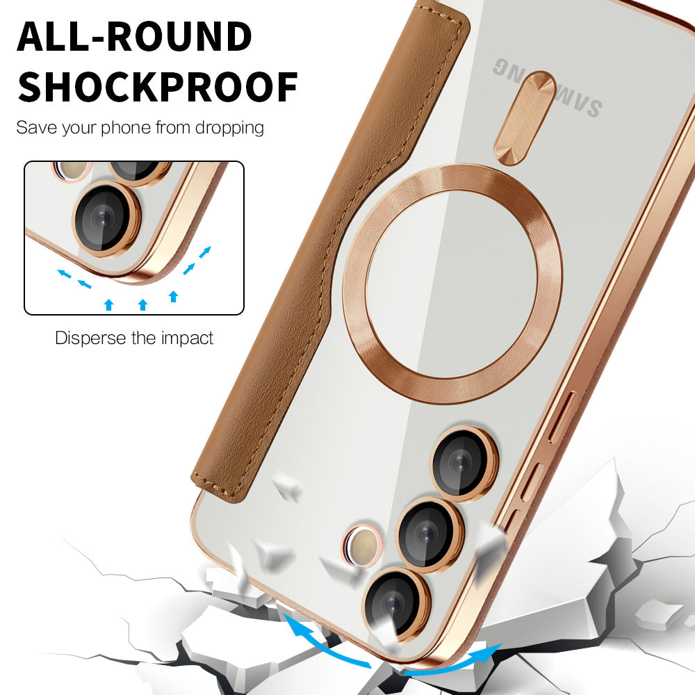 Techsuit - SmartMag Book Case - Galaxy S23 FE - Brown