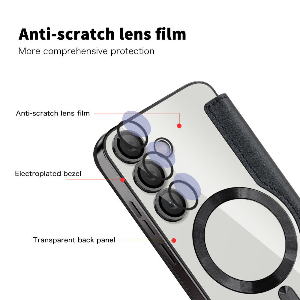 Techsuit - SmartMag Book Case - Galaxy S23 Plus - Black