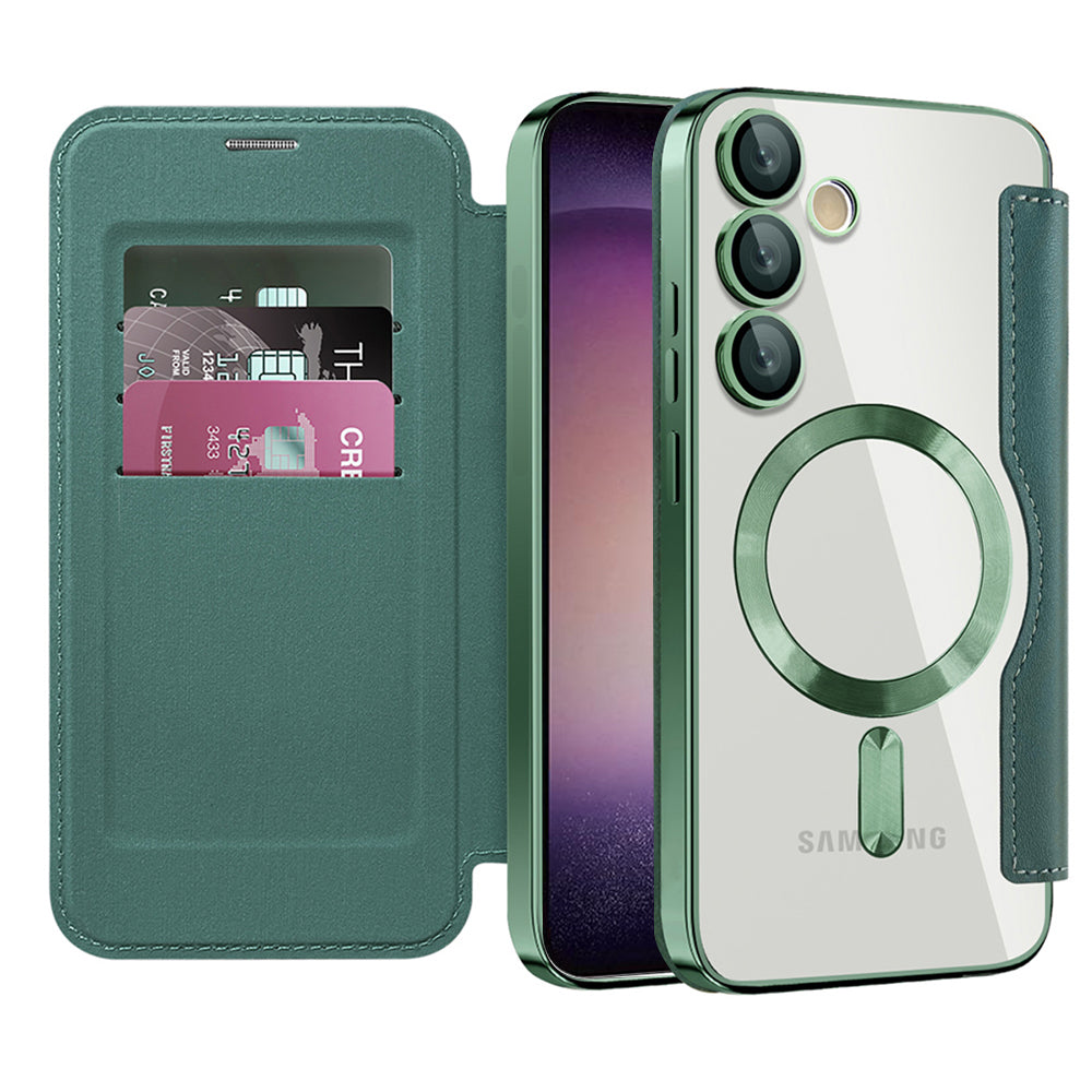 Techsuit - SmartMag Book Case - Samsung Galaxy S23 Plus - Green