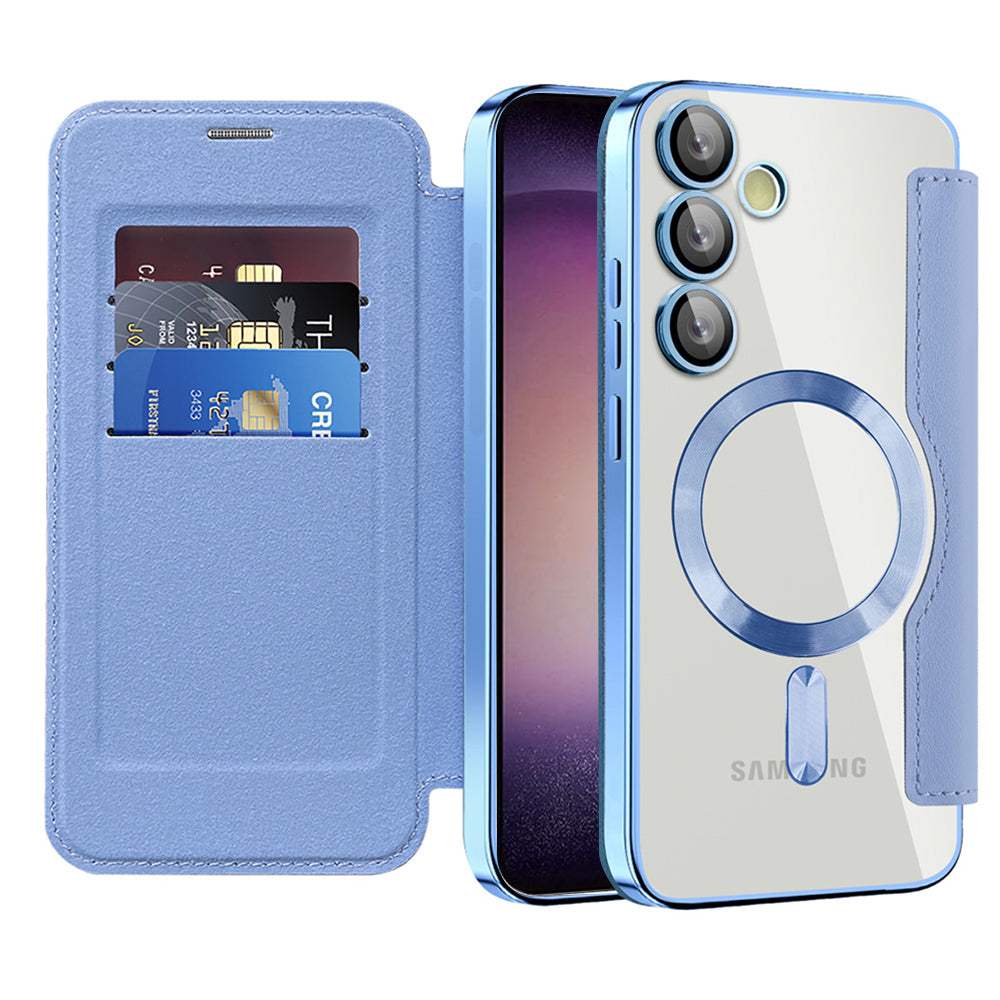 Techsuit - SmartMag Book Case - Samsung Galaxy S23 Plus - Light Blue