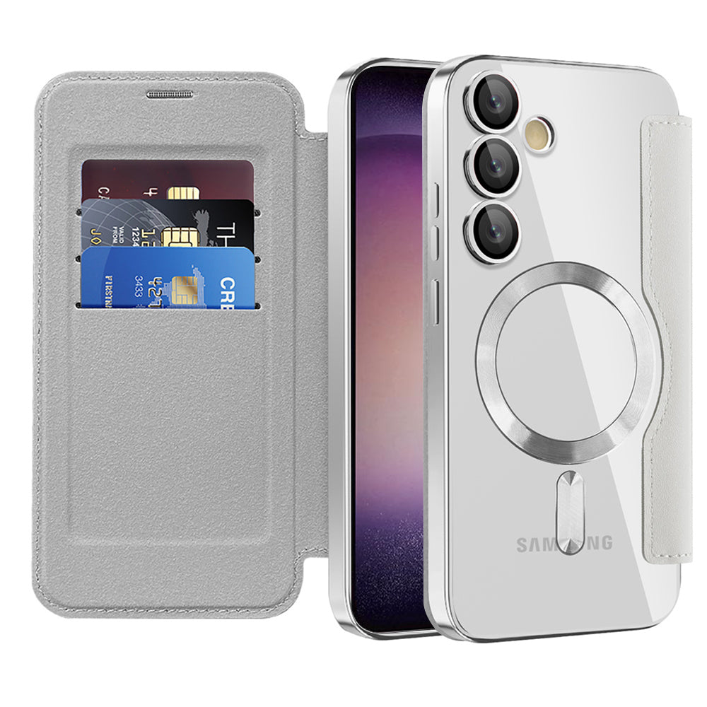 Techsuit - SmartMag Book Case - Samsung Galaxy S23 Plus - Gray