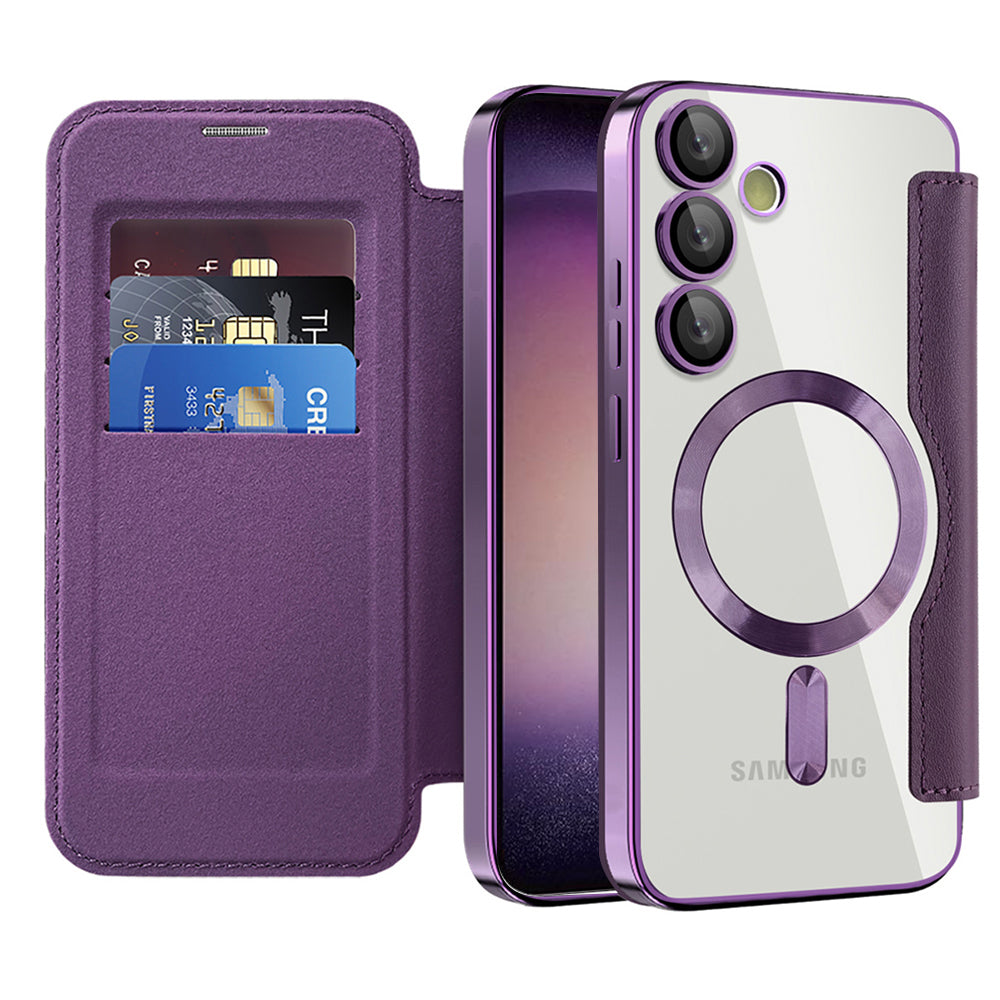 Techsuit - SmartMag Book Case - Samsung Galaxy S23 Plus - Purple