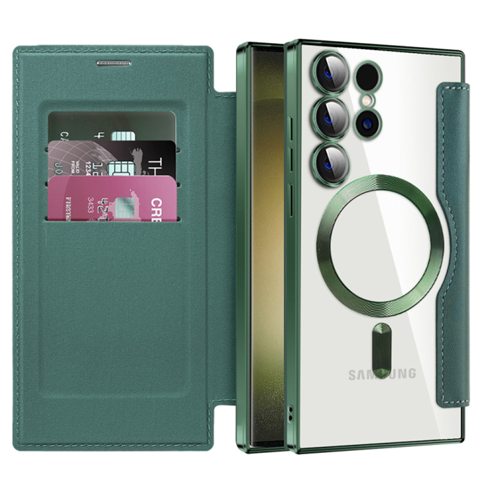 Techsuit - SmartMag Book Case - Samsung Galaxy S23 Ultra - Green