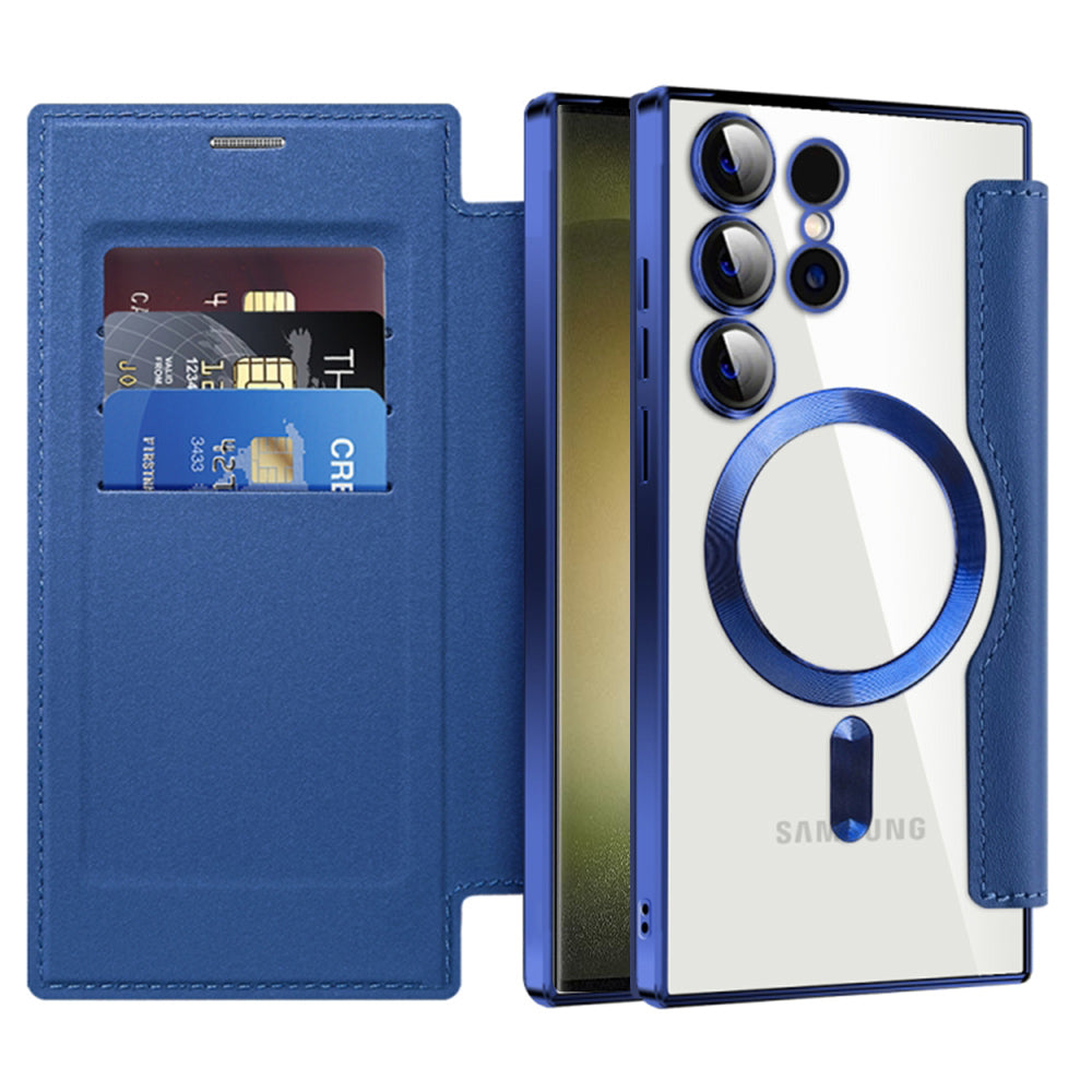 Techsuit - SmartMag Book Case - Samsung Galaxy S23 Ultra - Blue