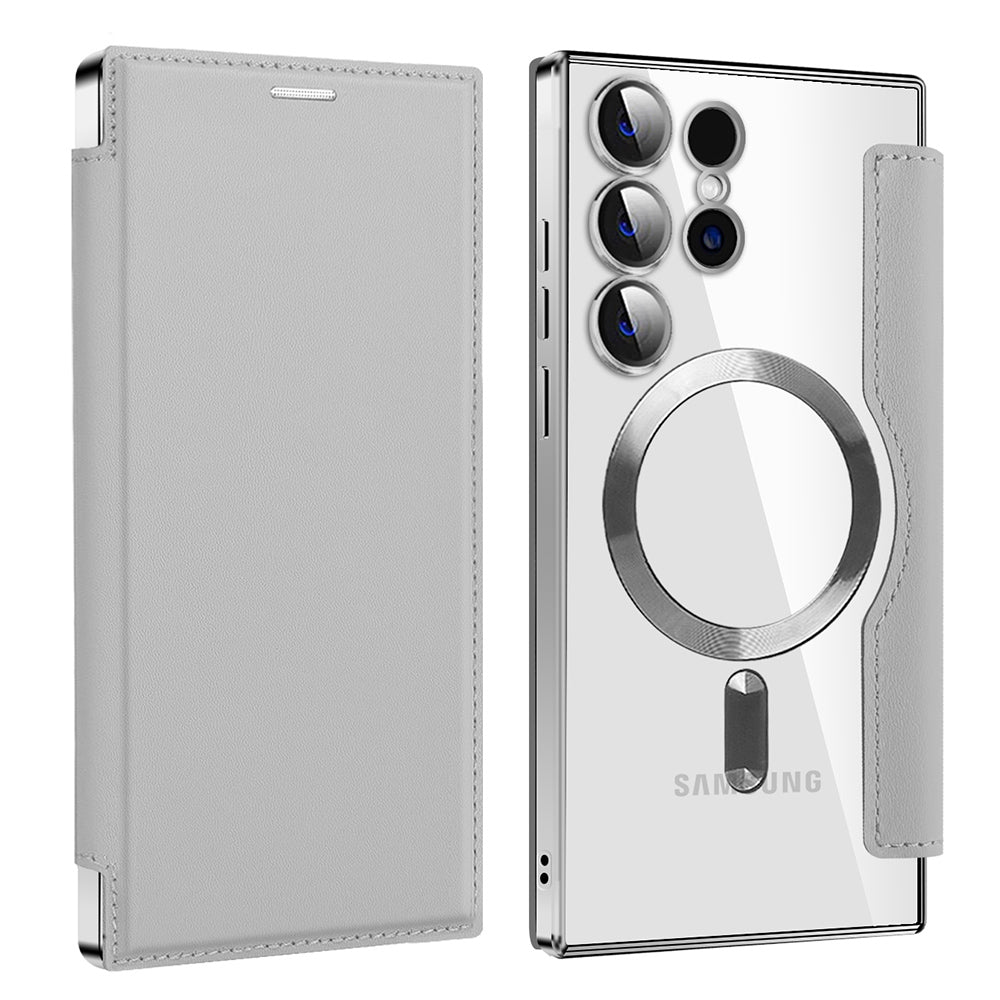 Techsuit - SmartMag Book Case - Galaxy S23 Ultra - Gray