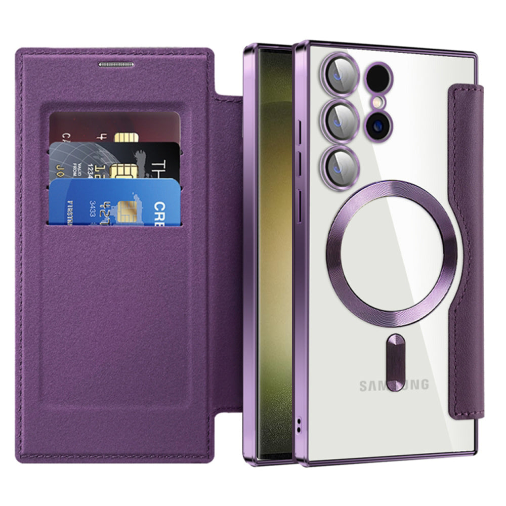 Techsuit - SmartMag Book Case - Samsung Galaxy S23 Ultra - Purple
