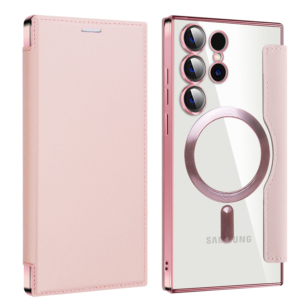 Techsuit - SmartMag Book Case - Galaxy S24 Ultra - Pink