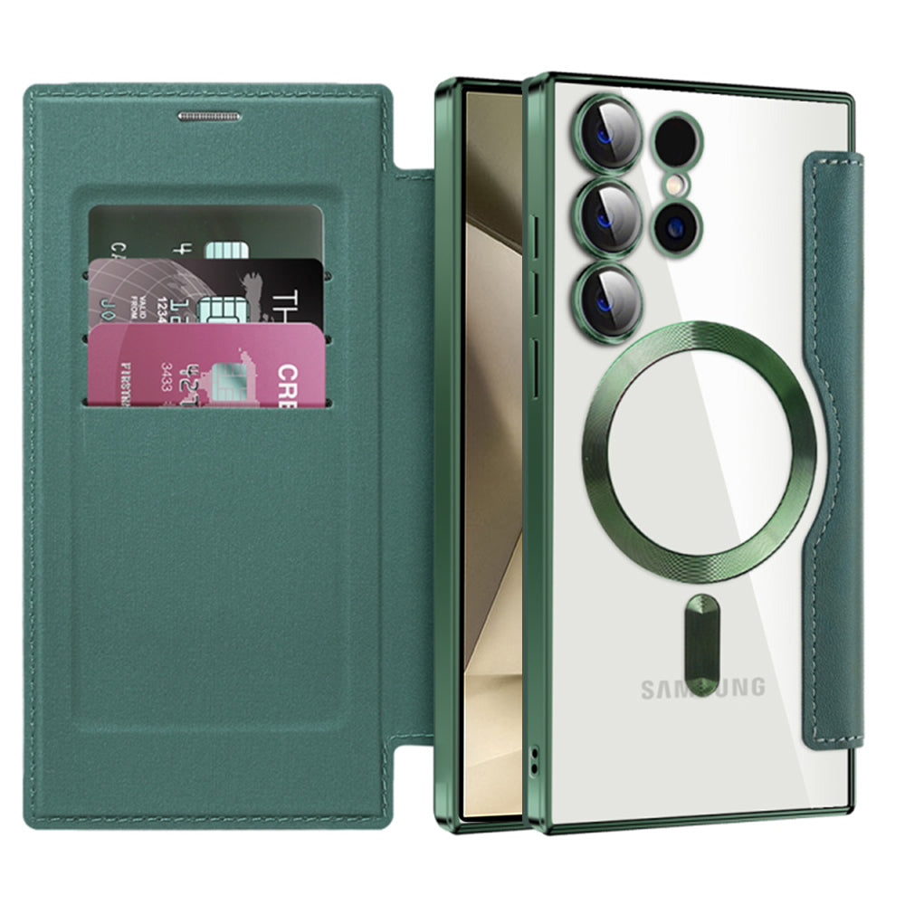 Techsuit - SmartMag Book Case - Samsung Galaxy S24 Ultra - Green