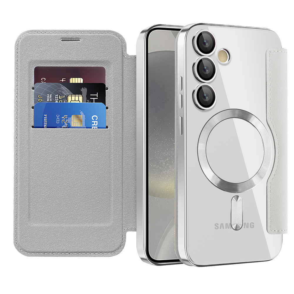 Techsuit - SmartMag Book Case - Samsung Galaxy S24 - Gray