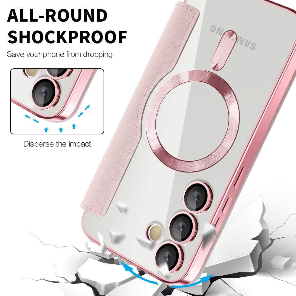 Techsuit - SmartMag Book Case - Galaxy S24 - Pink