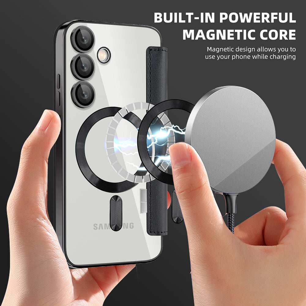 Techsuit - SmartMag Book Case - Galaxy S24 - Black