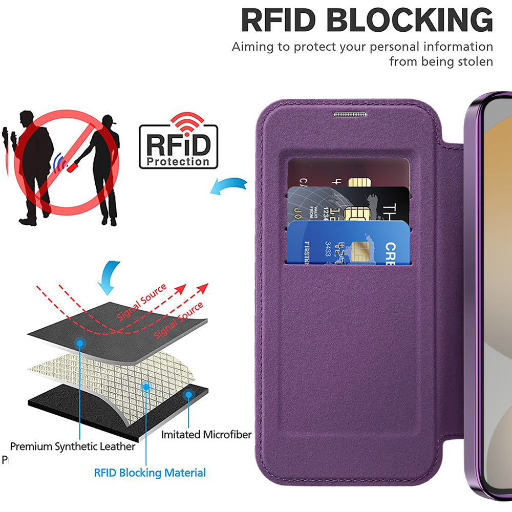 Techsuit - SmartMag Book Case - Galaxy S24 Plus - Purple