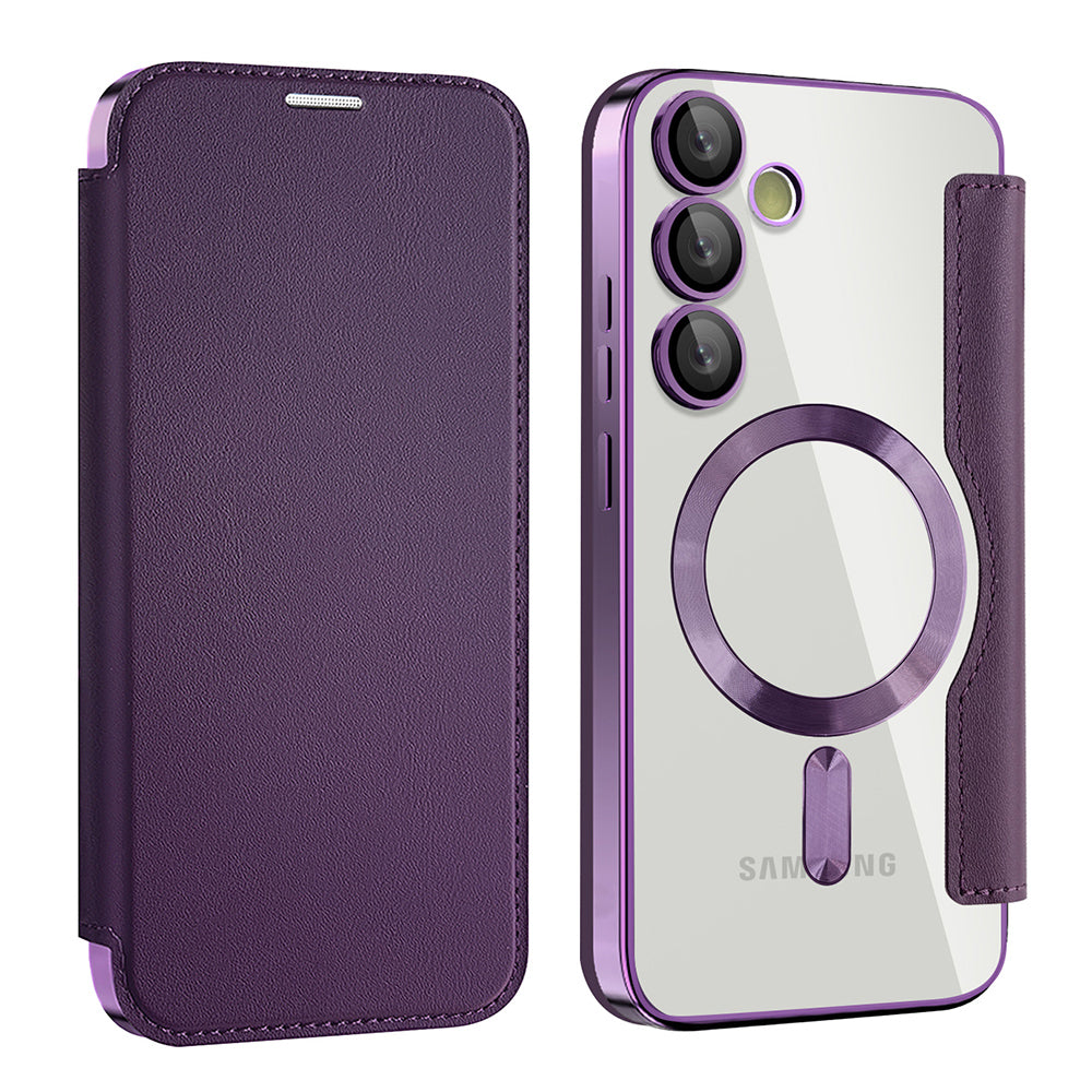 Techsuit - SmartMag Book Case - Galaxy S24 Plus - Purple