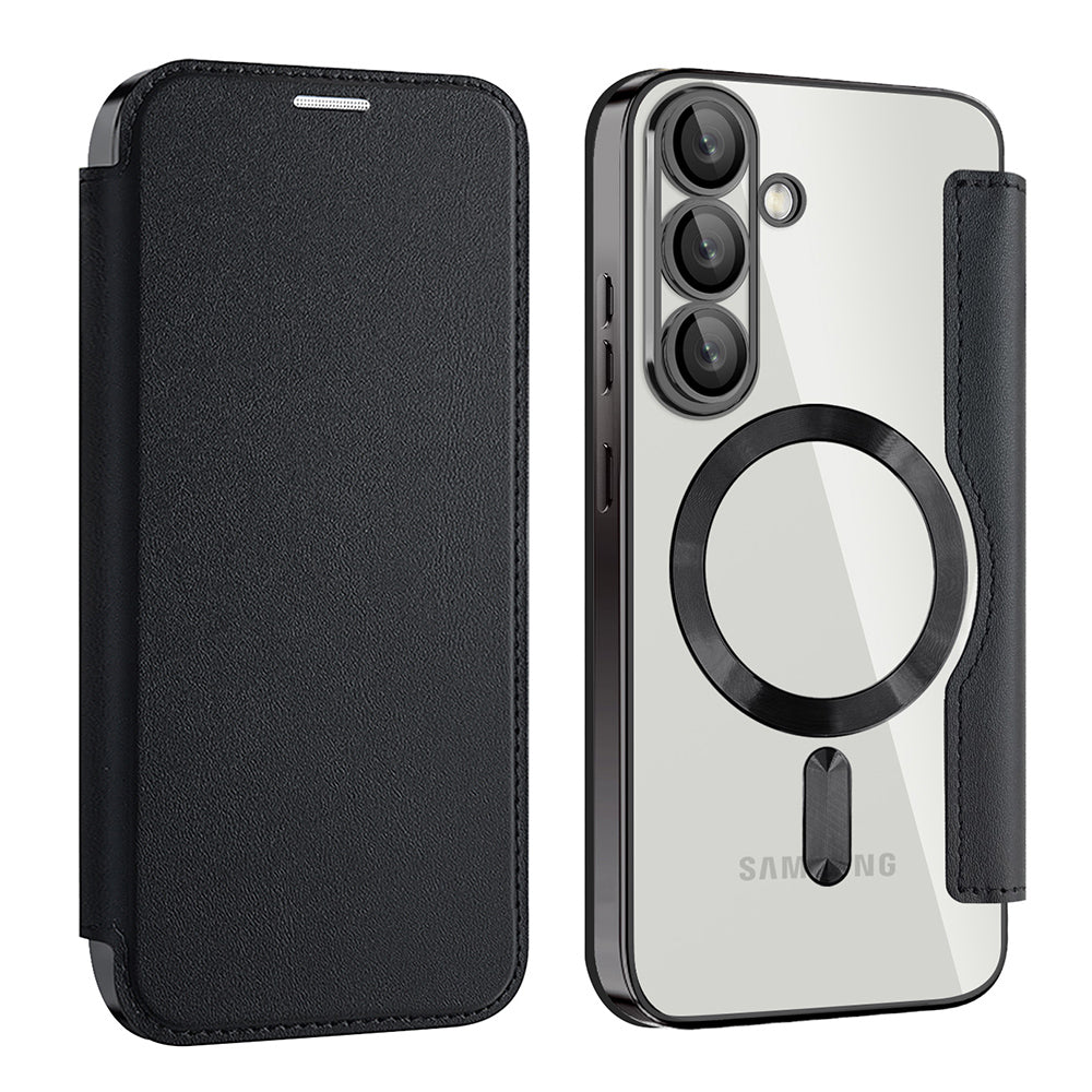 Techsuit - SmartMag Book Case - Galaxy S25 - Black