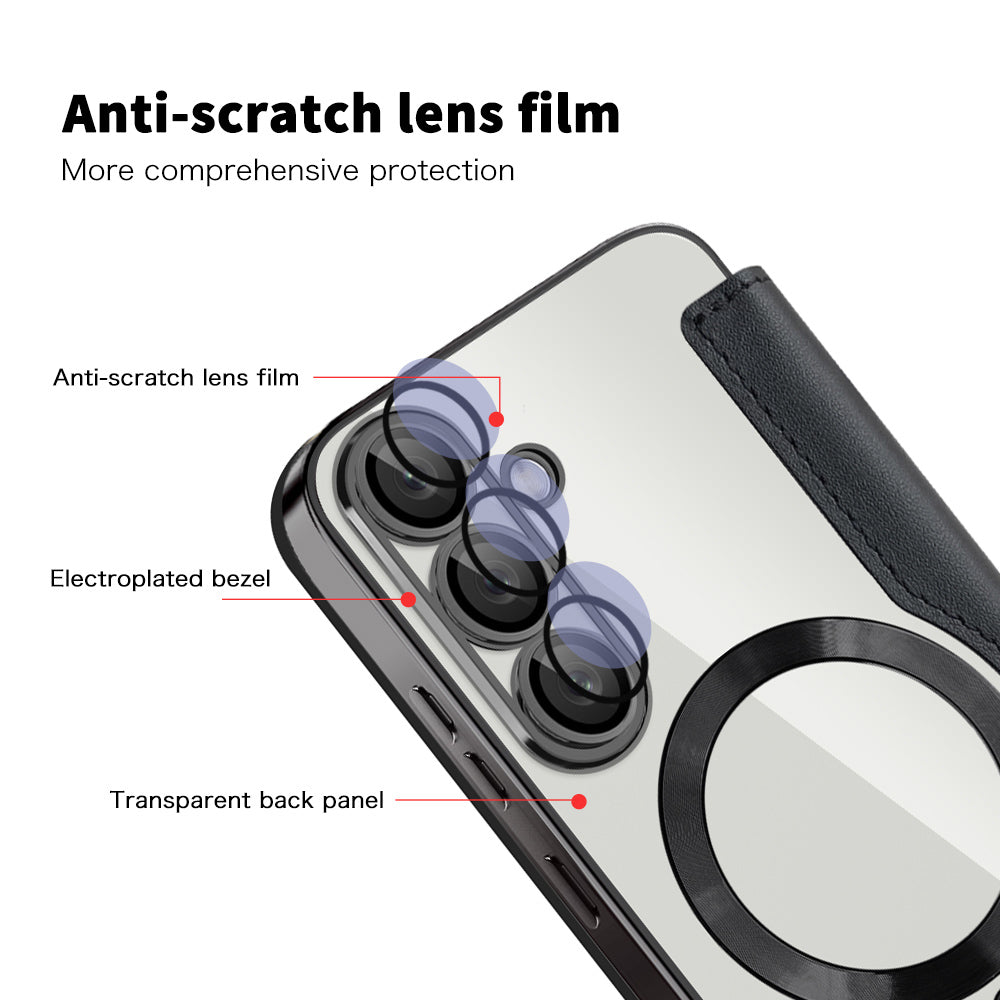 Techsuit - SmartMag Book Case - Galaxy S25 - Black