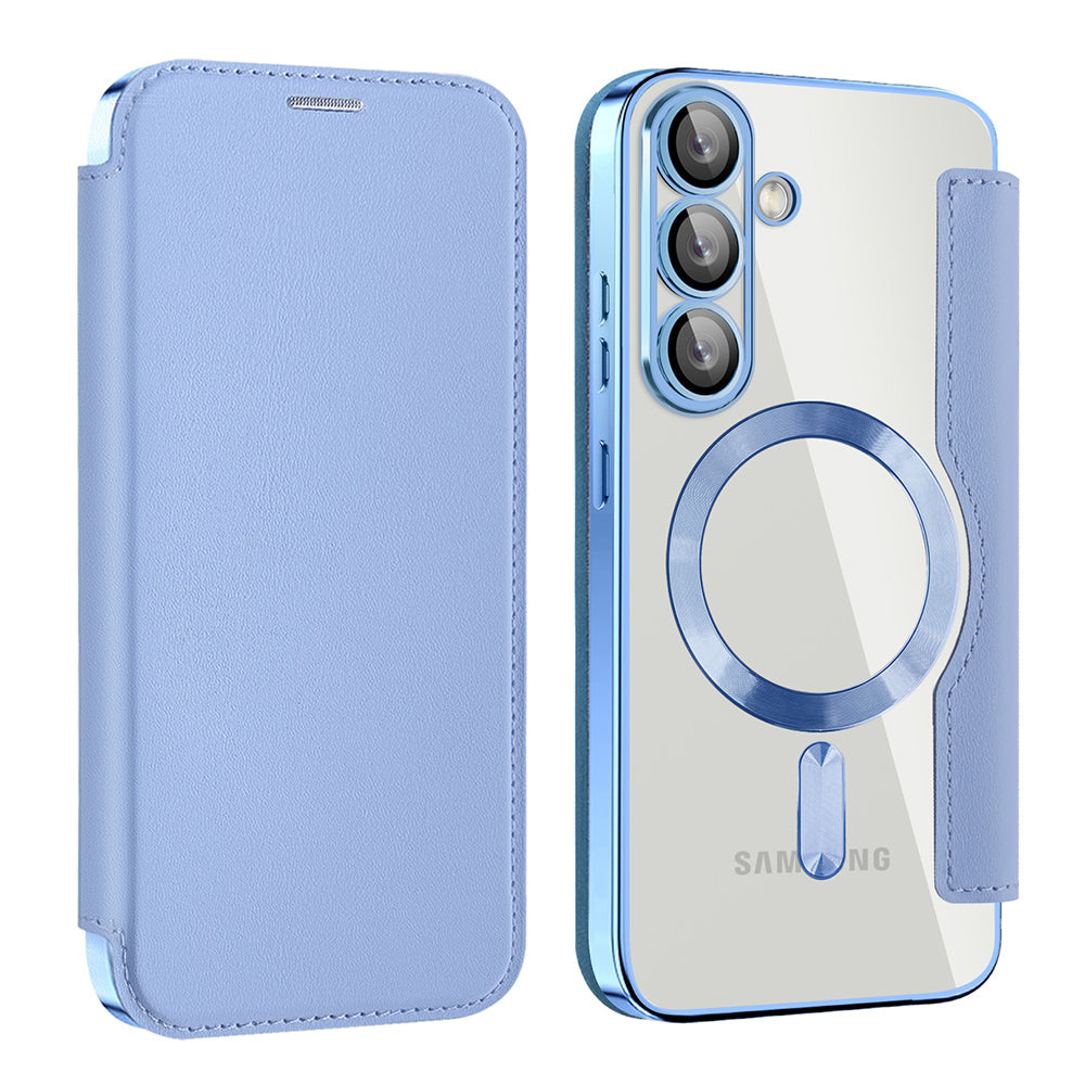 Techsuit - SmartMag Book Case - Galaxy S25 - Light Blue