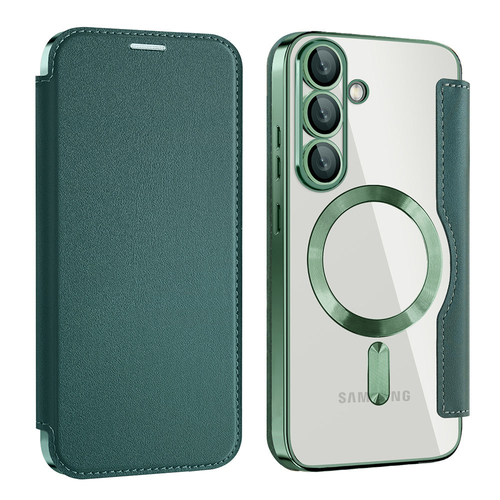 Techsuit - SmartMag Book Case - Galaxy S25 Plus - Green