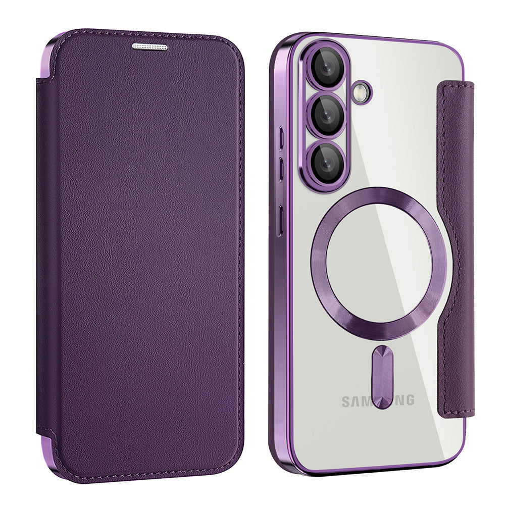 Techsuit - SmartMag Book Case - Galaxy S25 Plus - Purple