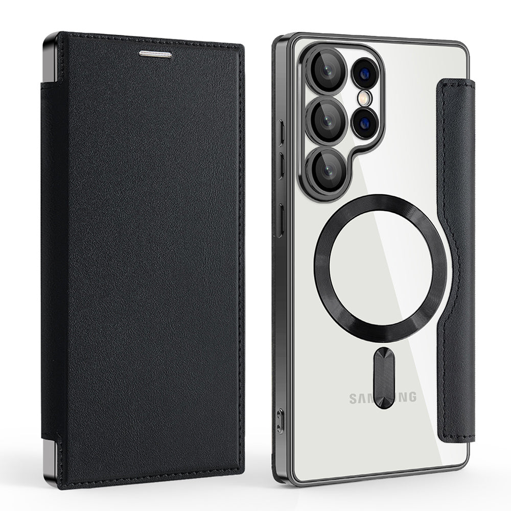 Techsuit - SmartMag Book Case - Galaxy S25 Ultra - Black