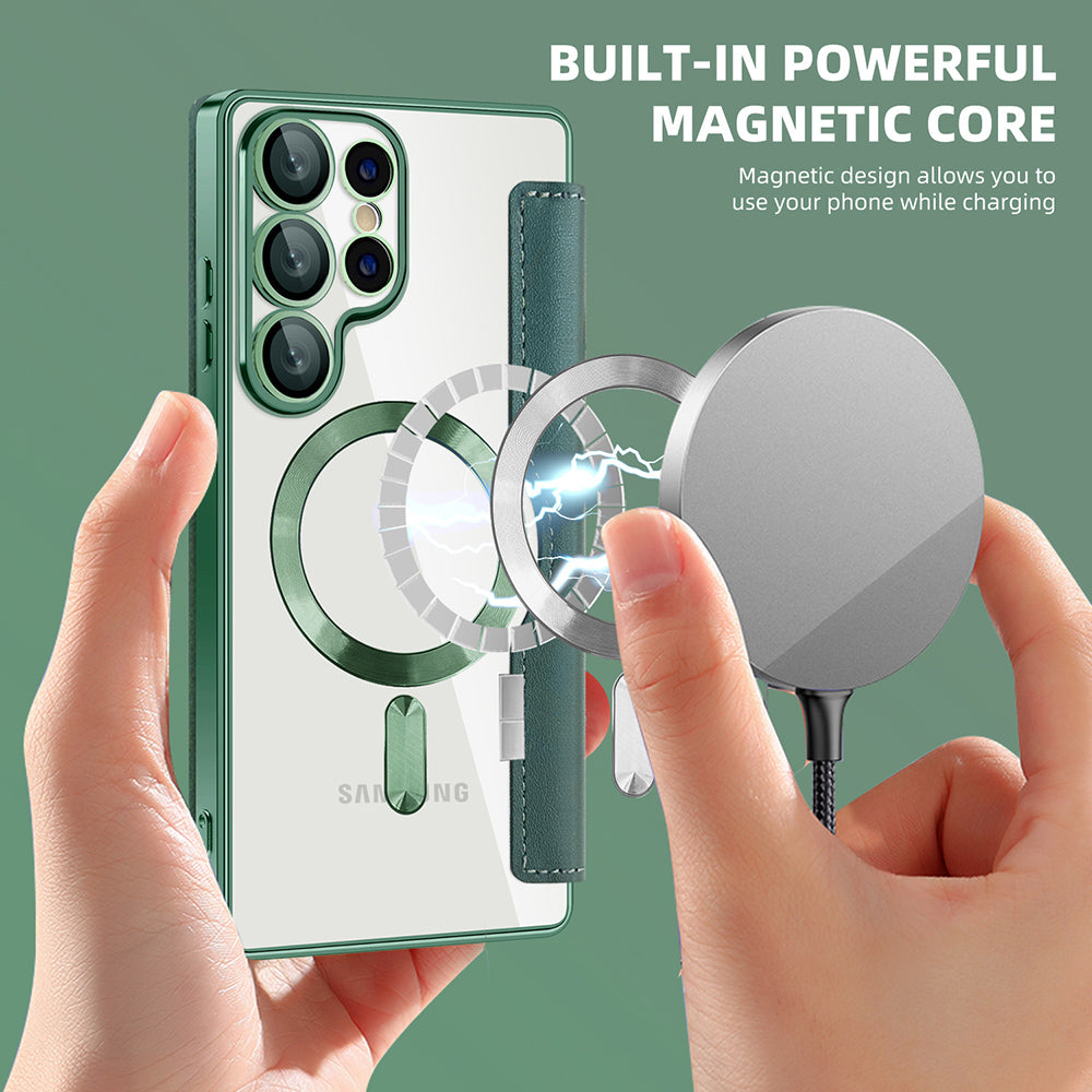 Techsuit - SmartMag Book Case - Galaxy S25 Ultra - Green