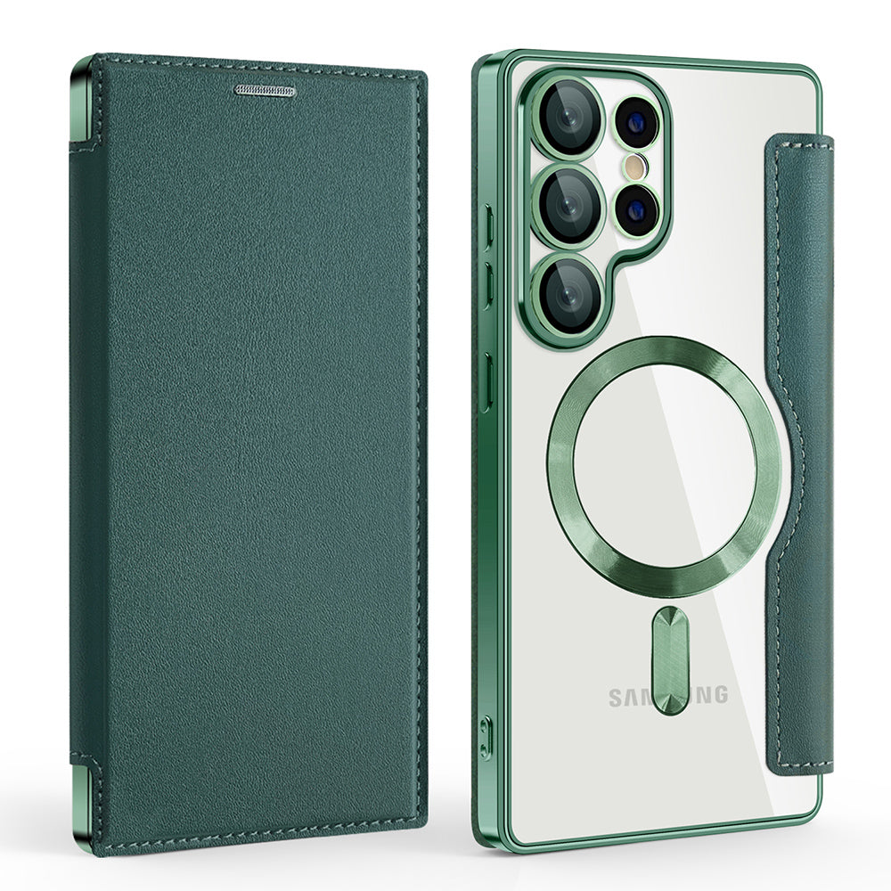 Techsuit - SmartMag Book Case - Galaxy S25 Ultra - Green